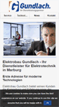 Mobile Screenshot of elektrobau-gundlach.com