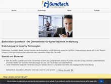 Tablet Screenshot of elektrobau-gundlach.com